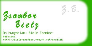 zsombor bielz business card